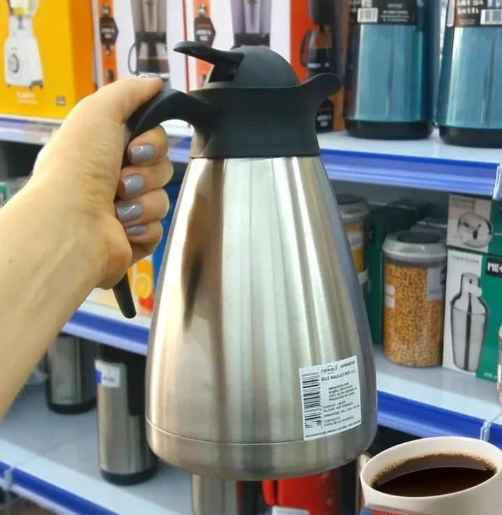 Bule Wave Aço Inox 1L Invicta