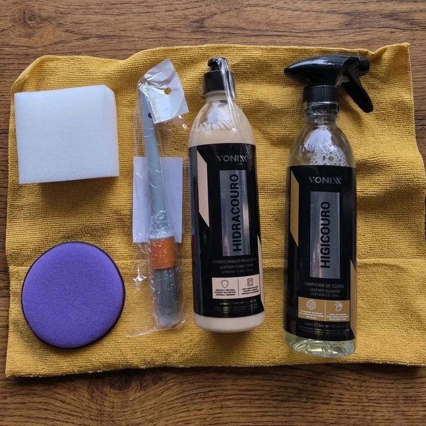 Kit Limpeza Hidratação Couro Vonixx Limpa E Hidrata