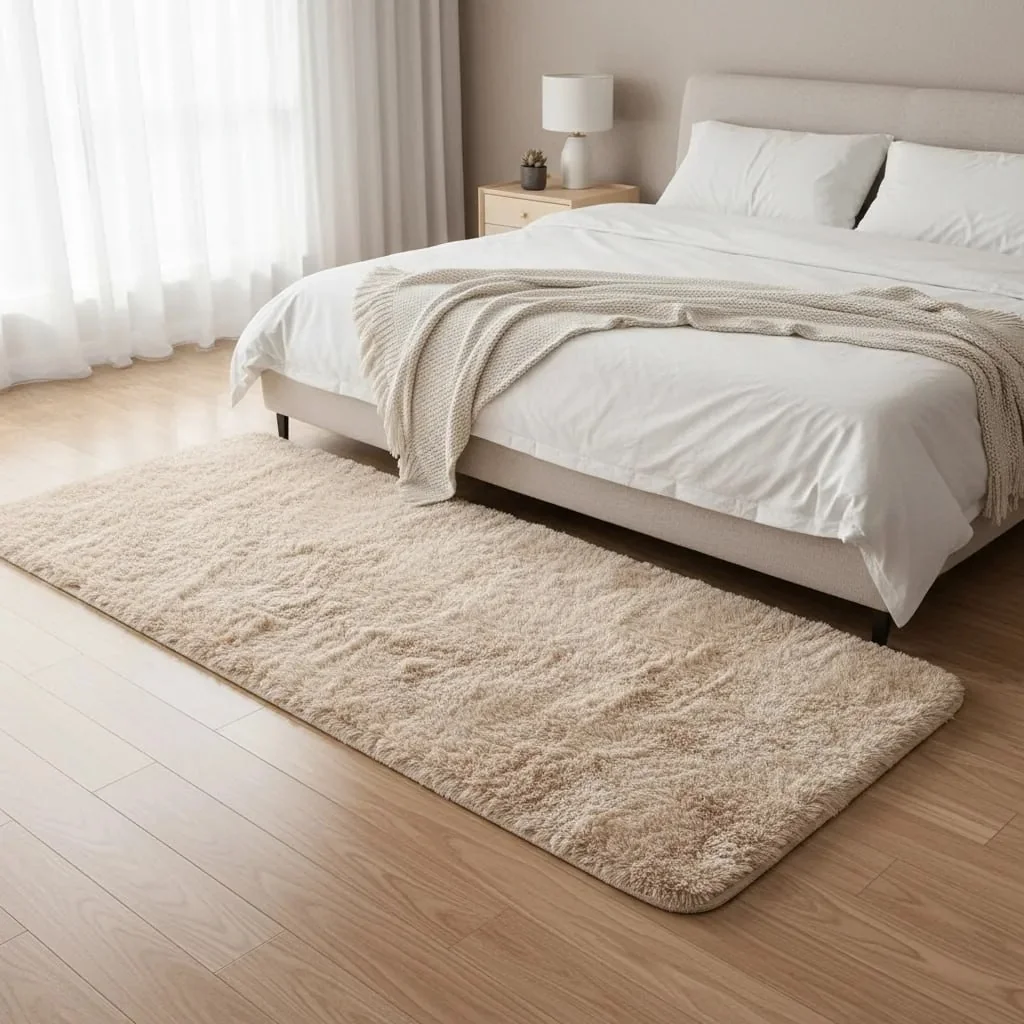 Tapete Passadeira 2,00x0,60 Quarto Pé De Cama Luxo Conforto
