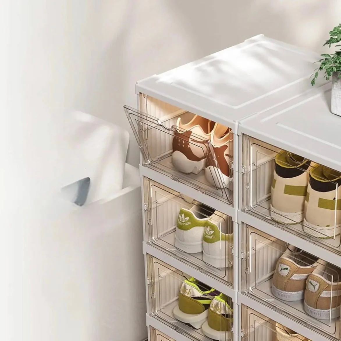 Sapateira Vertical Empilhável Caixa Sapato Tênis 6 Andares