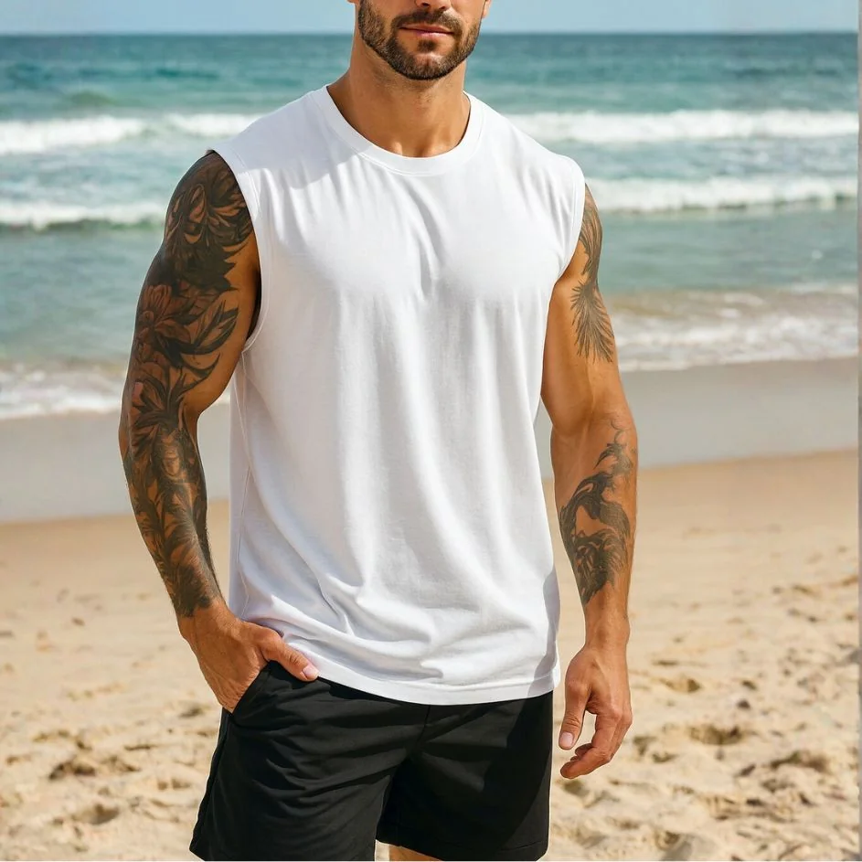 Regata Masculina Oversized Machão Muscle 100% Algodão