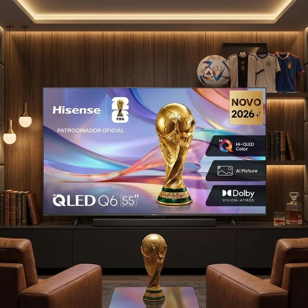 Hisense Smart TV 4K 55" Polegadas QLED