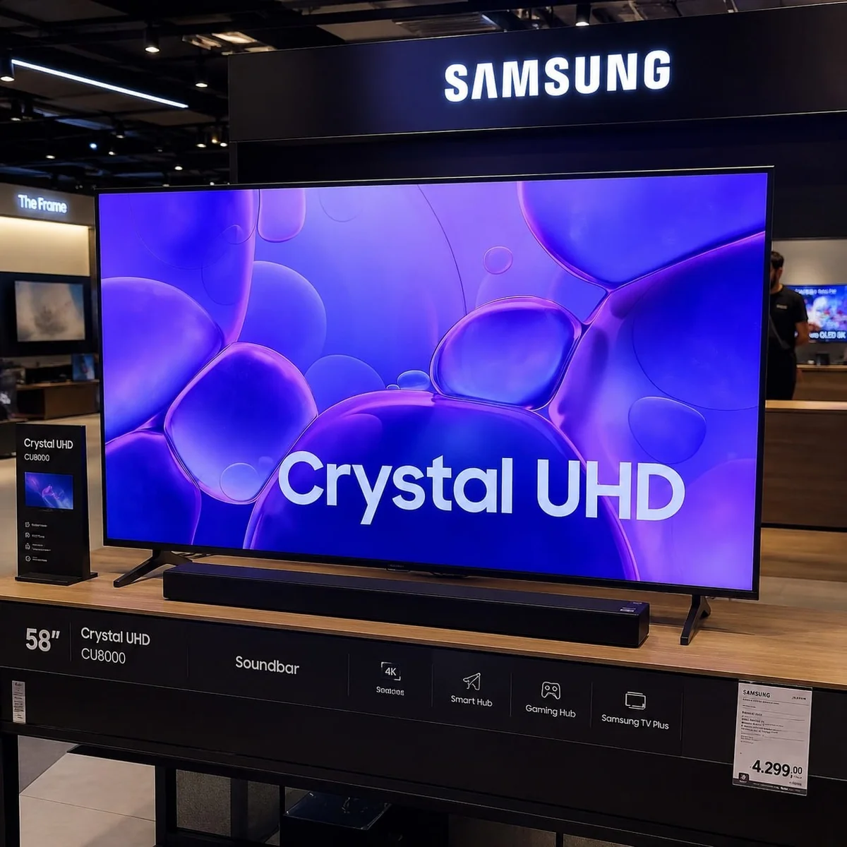 Samsung Smart Tv 58  Crystal Uhd 4k 2025 + Soundbar Hw-b400f