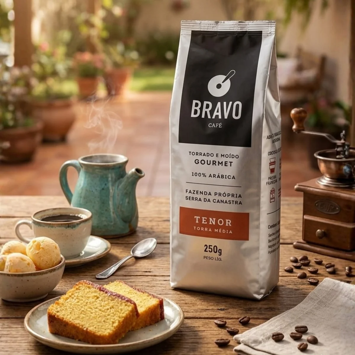 Bravo Café Café Tenor Torrado E Moído Frutas Vermelhas 250G Pacote De 1