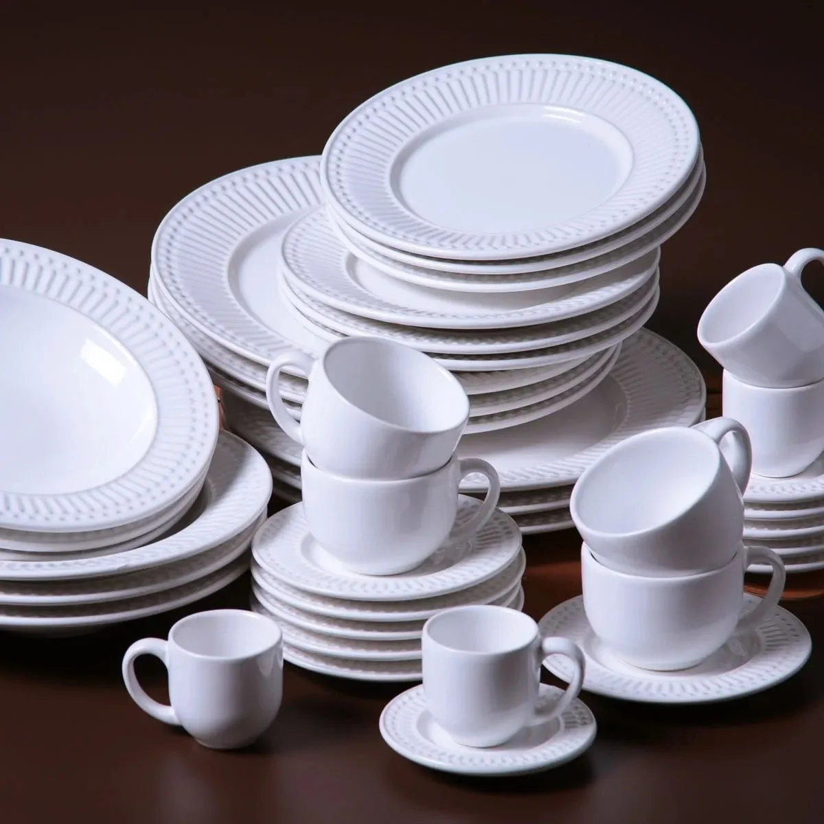 Aparelho De Jantar 20 Peças Roma Branco