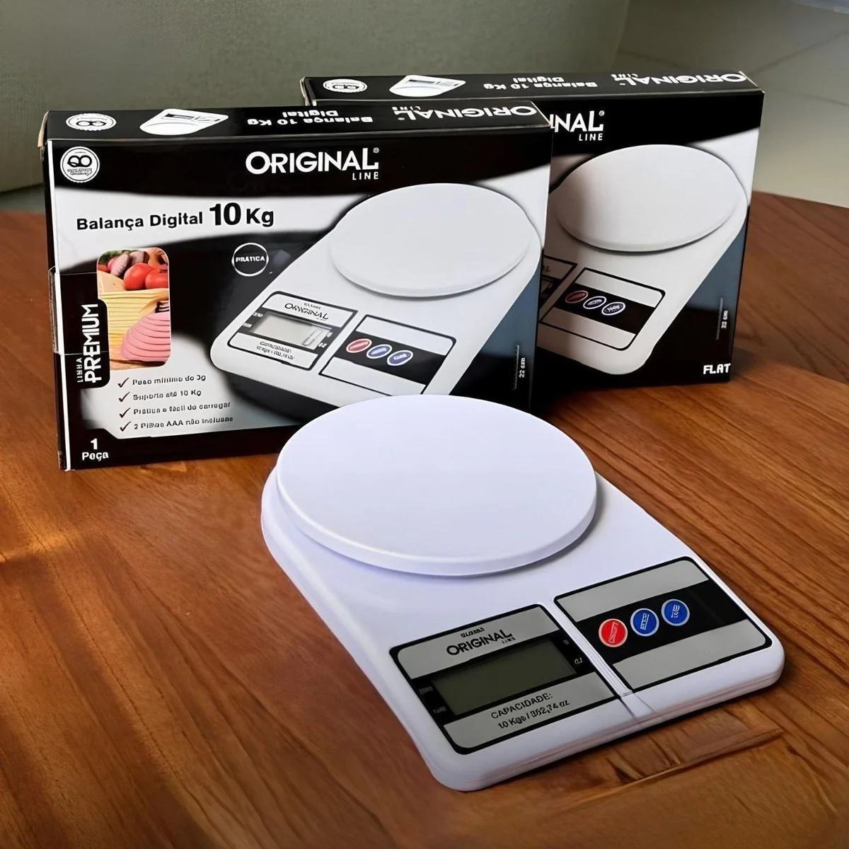 Balança Digital De Precisão 10kg Davely Cook Cozinha Para Uso Domestico E Profissional Fitness Ideal Para Dietas Treinos Alimentos Confeitaria Nutrição Branco 10 Kg